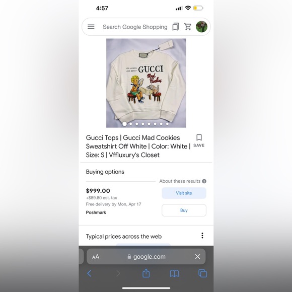 AUTHENTIC GUCCI mad cookies sweater - Picture 6 of 6